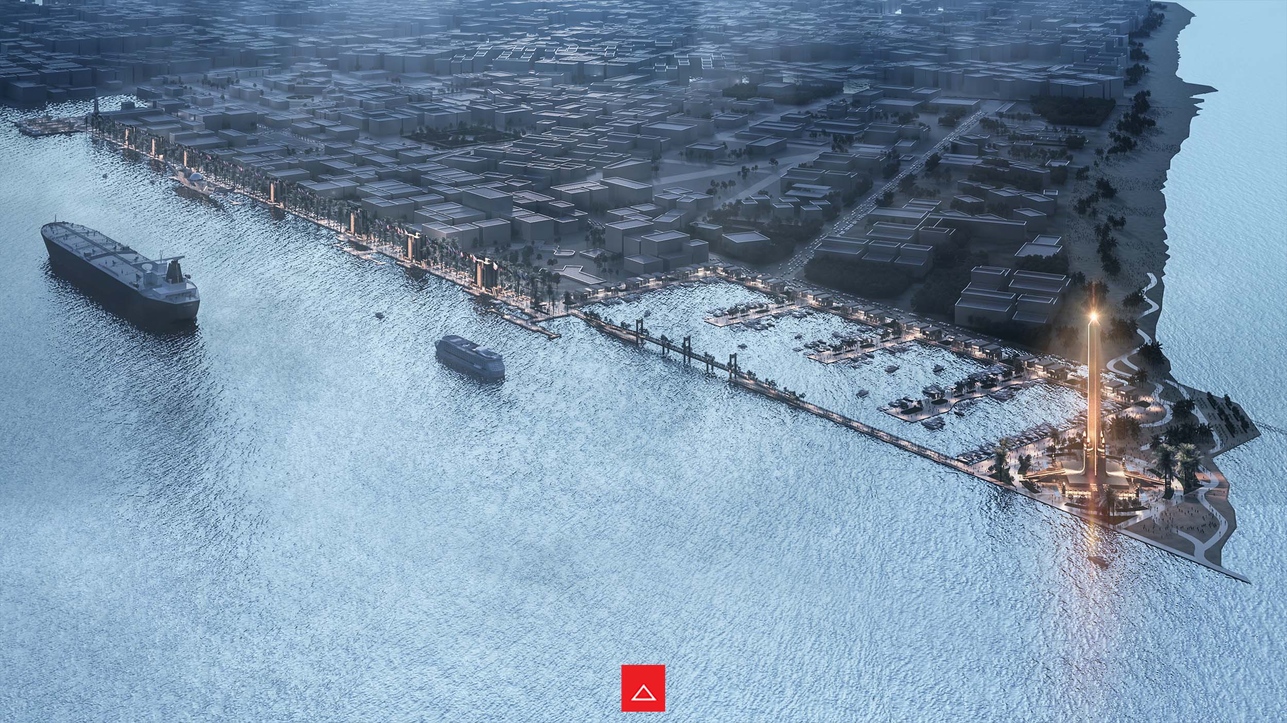 The Entrance of Suez Canal - Visual 3