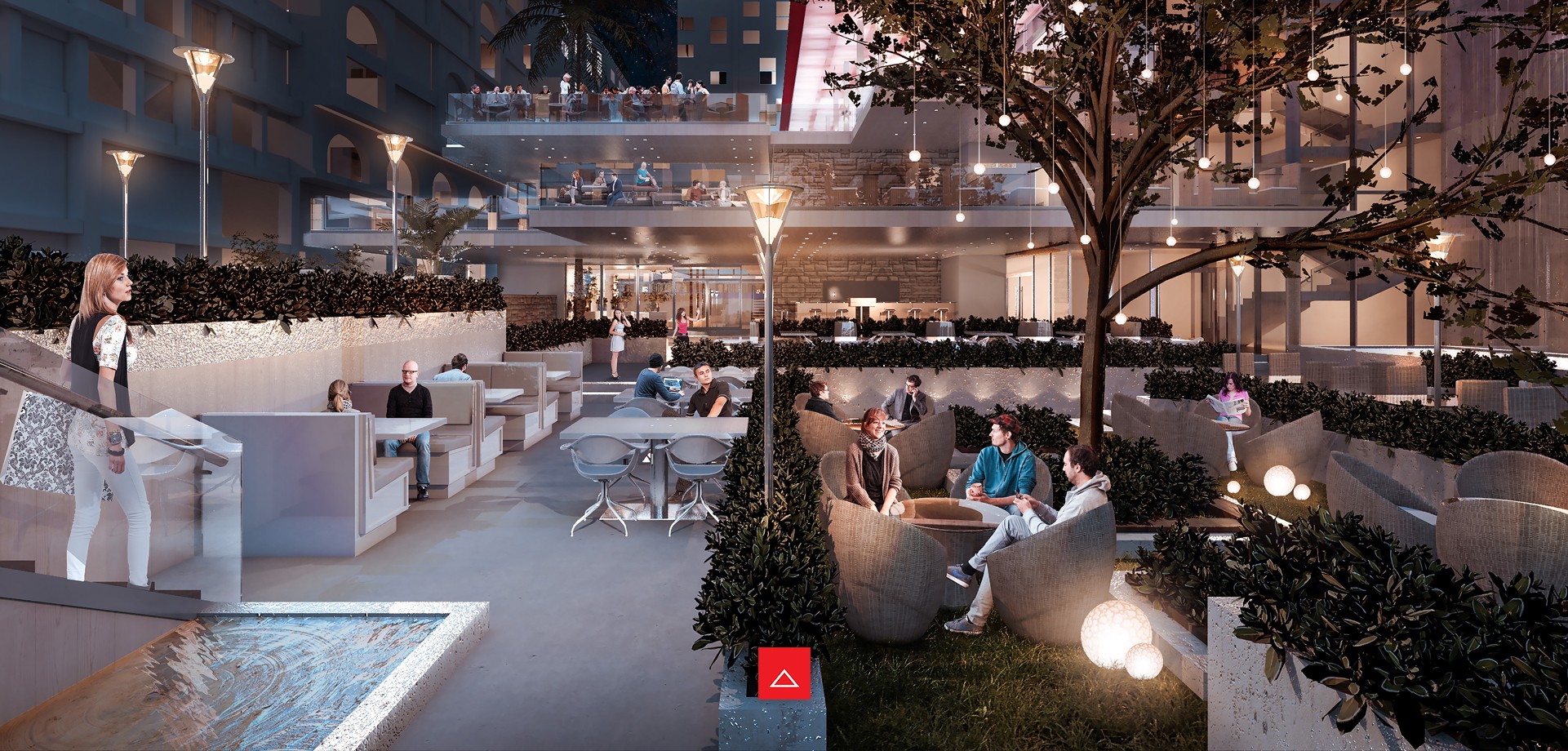 The Atrium Food Court - Cubeconsultants